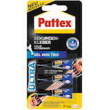 Artikelbild 1 für Pattex Gel Mini Trio Sekundenkleber 1,0 g, 3 St., Artikelnummer 103404