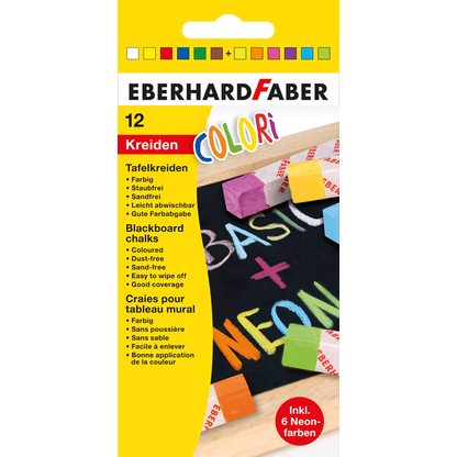 Artikelbild für EBERHARD FABER Colori Kreide farbsortiert 12 St., Artikelnummer 708997