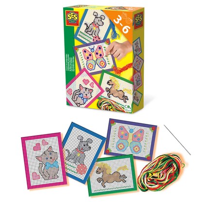 Artikelbild für SES Creative® Stickbild Ich lerne Sticken mehrfarbig, Artikelnummer 110819