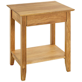 Artikelbild 1 für HAKU Möbel Konsole Nachttisch rechteckig Massivholz eiche 50,0 x 40,0 x 60,0 cm, 1 St., Artikelnummer 340426