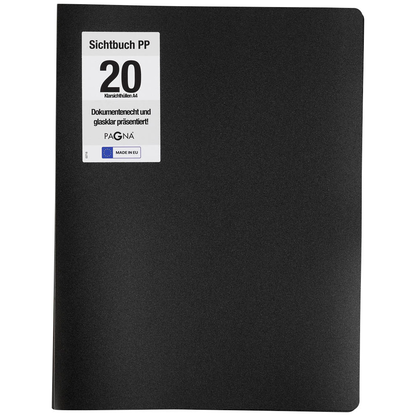 Artikelbild 2 für PAGNA Office Sichtbuch DIN A4, 20 Hüllen schwarz, 1 St., Artikelnummer 609187