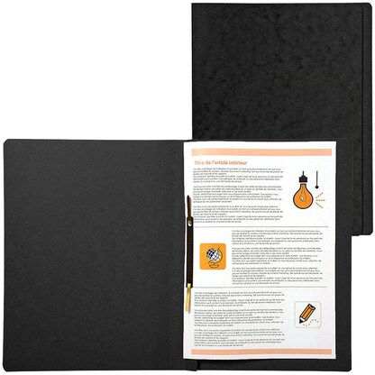 Artikelbild für Exacompta Schnellhefter Karton schwarz DIN A4, 25 St., Artikelnummer 286553