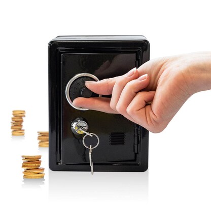 Artikelbild 3 für Idena Spardose Spartresor schwarz, 1 St., Artikelnummer 141026