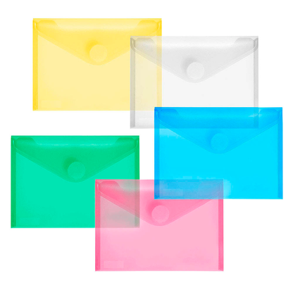 Artikelbild für FolderSys Dokumententaschen DIN A6 farbsortiert glatt 0,20 mm, 10 St., Artikelnummer 585765