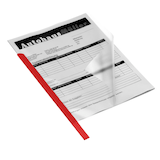 Artikelbild 1 für DURABLE Klemmschienen rot DIN A4 60 Blatt, 50 St., Artikelnummer 233742