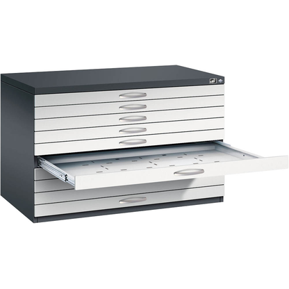 Artikelbild für CP 7100 Planschrank schwarzgrau, lichtgrau 10 Schubladen 110,0 x 76,5 x 76,0 cm, 1 St., Artikelnummer 682462