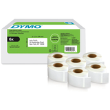 Artikelbild 1 für DYMO Etikettenrollen für Etikettendrucker weiß, 54,0 x 25,0 mm, 6 x 500 Etiketten, Artikelnummer 733133