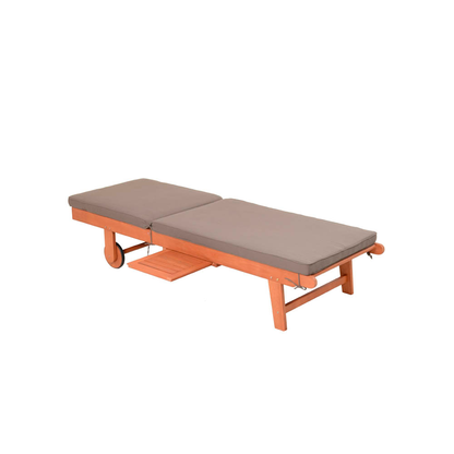 Artikelbild 13 für Garden Pleasure Sonnenliege SAN DIEGO braun Holz, Artikelnummer 543789