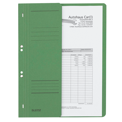 Artikelbild 2 für LEITZ Ösenhefter 3740 Karton grün DIN A4, halber Deckel, 1 St., Artikelnummer 664904