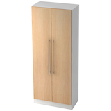 Artikelbild 1 für HAMMERBACHER Aktenschrank Orbis, V7100/W/E/RE weiß, eiche 4 Fachböden 80,0 x 42,0 x 200,4 cm, Artikelnummer 635750