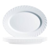 Artikelbild 1 für ARCOROC Servierplatten Trianon White weiß Ø 35,0 cm, 4 St., Artikelnummer 977233