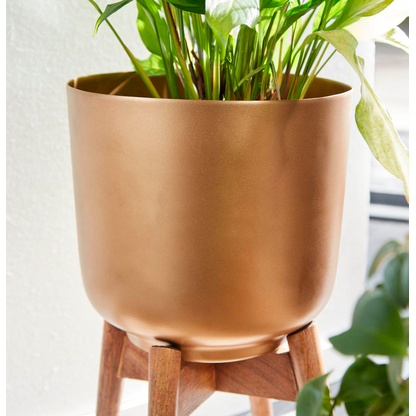 Artikelbild 5 für WOHNLING Pflanzenständer-Set Metall, Ø 31,0/25,0 cm gold, 2 St., Artikelnummer 166289