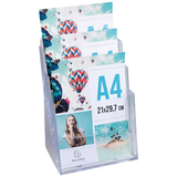 Artikelbild 1 für Exacompta Tischprospekthalter Office Exacryl transparent DIN A4 3 Fächern 23,7 x 15,5 x 33,9 cm, 1 St., Artikelnummer 697069