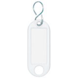 Artikelbild 1 für WEDO Schlüsselanhänger weiß, 10 St., Artikelnummer 639950