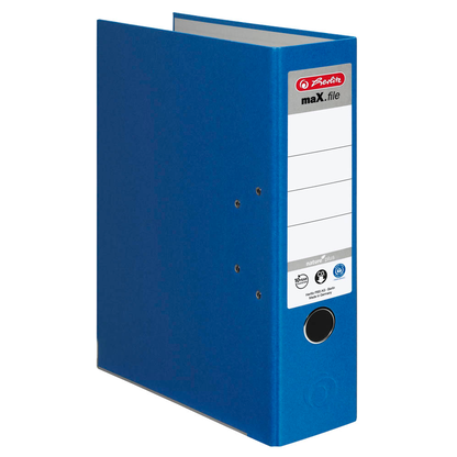 Artikelbild 2 für herlitz maX.file nature plus Ordner blau Karton 8,0 cm DIN A4, 1 St., Artikelnummer 473546