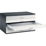 Artikelbild 1 für CP 7200 Planschrank schwarzgrau, lichtgrau 5 Schubladen 135,0 x 96,0 x 76,0 cm, 1 St., Artikelnummer 682695