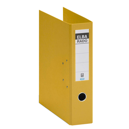Artikelbild 3 für ELBA rado plast Ordner gelb Kunststoff 8,0 cm DIN A4, 1 St., Artikelnummer 255596