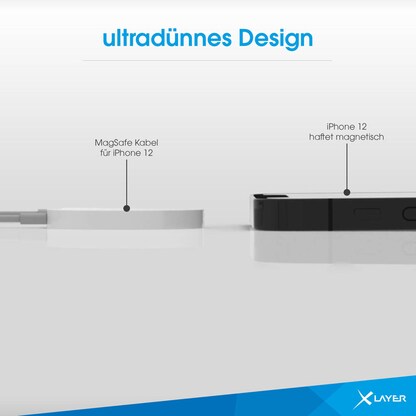 Artikelbild 5 für XLAYER Wireless Charging Pad Magnetic Induktive Ladestation weiß, Kabellänge: 1,5 m, 15 Watt, Artikelnummer 605424