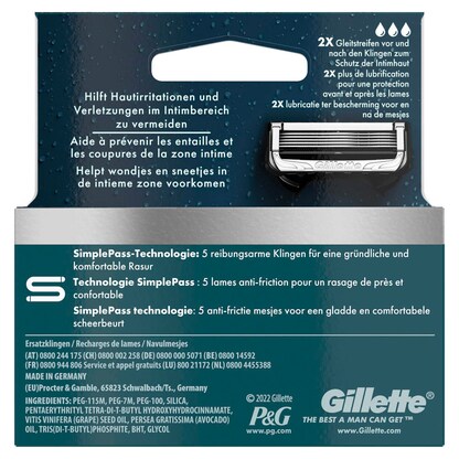 Artikelbild 3 für Gillette INTIMATE Rasierklingen 4 St., Artikelnummer 273454