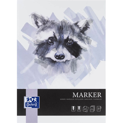 Artikelbild für OXFORD Zeichenblock Marker DIN A3 180 g/m², 15 Blatt, 1 St., Artikelnummer 298408