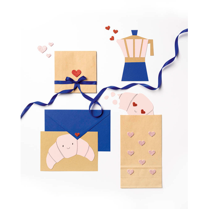 Artikelbild 4 für folia Moosgummi Glitter-Sticker HEARTS LOVE rot, hellrosa 50 St., Artikelnummer 692826