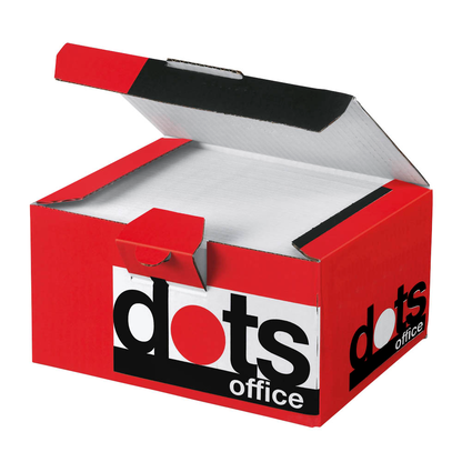 Artikelbild 2 für dots Briefumschläge DIN lang mit Fenster weiß haftklebend 250 St., Artikelnummer 118091