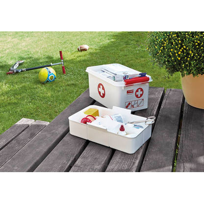 Artikelbild 4 für sunware the q-line Erste-Hilfe-Box 6,0 l weiß/rot 30,0 x 20,0 x 14,5 cm, 1 St., Artikelnummer 427894