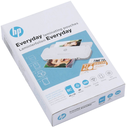 Artikelbild für HP Everyday Laminierfolien glänzend für Visitenkartenformat 80 micron, 100 St., Artikelnummer 426017