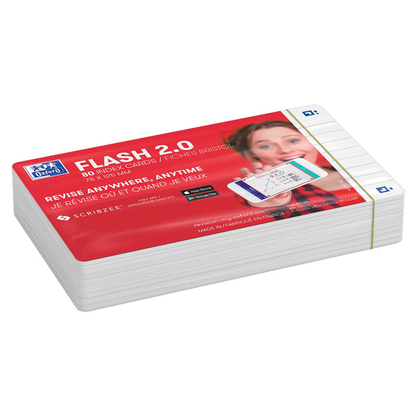 Artikelbild 3 für OXFORD Karteikarten FLASH 2.0 DIN A7 weiß liniert, 80 St., Artikelnummer 371538