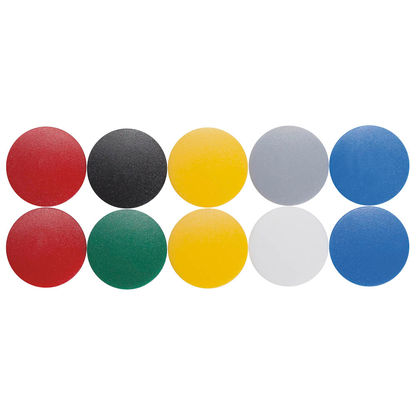 Artikelbild für MAUL Magnete farbsortiert, Kunststoff Ø 2,4 cm, 10 St., Artikelnummer 642953