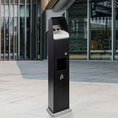 Artikelbild 2 für SPRINTIS Standaschenbecher schwarz, 1 St., Artikelnummer 794838