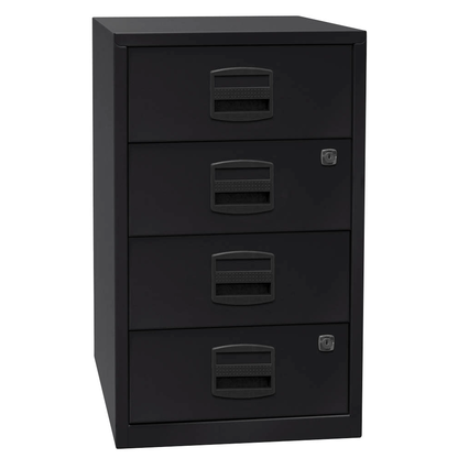 Artikelbild für BISLEY Home Standcontainer schwarz 4 Auszüge Kunststoff-Muldengriff schwarz 41,3 x 40,0 x 67,2 cm, Artikelnummer 728717