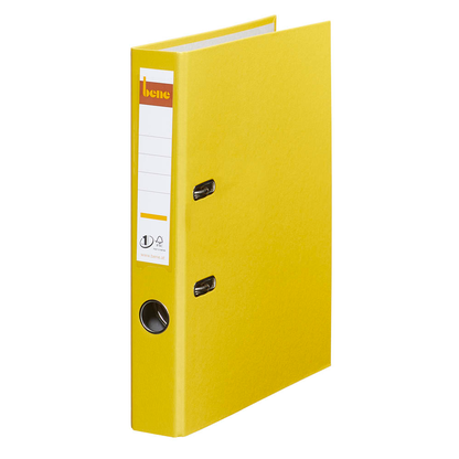 Artikelbild für bene No.1 Power Ordner gelb Kunststoff 5,2 cm DIN A4, 1 St., Artikelnummer 426288