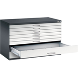 Artikelbild 1 für CP 7100 Planschrank schwarzgrau, lichtgrau 8 Schubladen 110,0 x 76,5 x 76,0 cm, 1 St., Artikelnummer 682430