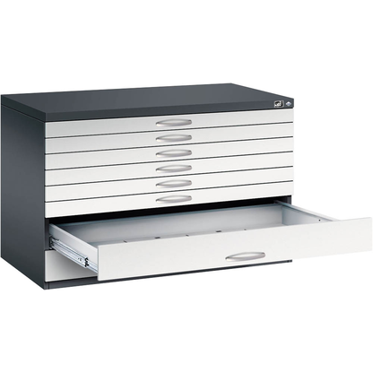 Artikelbild für CP 7100 Planschrank schwarzgrau, lichtgrau 8 Schubladen 110,0 x 76,5 x 76,0 cm, 1 St., Artikelnummer 682430