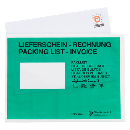 Artikelbild 2 für WIHEDÜ Lieferscheintaschen Pergamin Papier DIN C5 250 St., Artikelnummer 343432