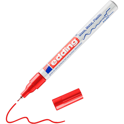 Artikelbild 3 für edding 780 Lackmarker rot 0,8 mm, 1 St., Artikelnummer 673883