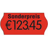 Artikelbild 1 für PrinterLabels AS Preisetiketten leuchtrot permanent 26,0 x 12,0 mm, 36 Rollen, Artikelnummer 291344