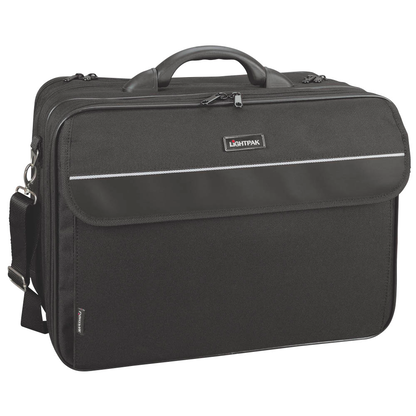 Artikelbild für LIGHTPAK Laptoptasche CORNICHE Kunstfaser schwarz 46075 bis 43,2 cm (17 Zoll), Artikelnummer 483065