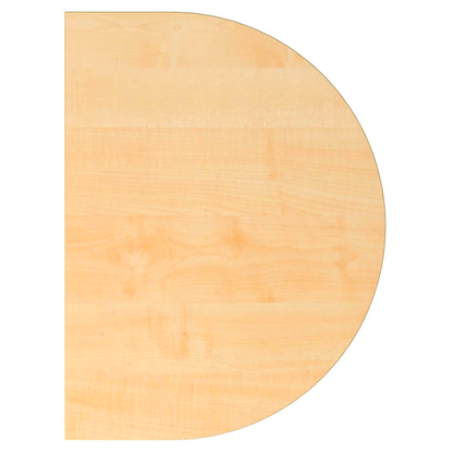 Artikelbild für HAMMERBACHER Anbautisch höhenverstellbar Popular ahorn, grau halbrund 60,0 x 80,0 x 65,5 - 82,5 cm, Artikelnummer 990242