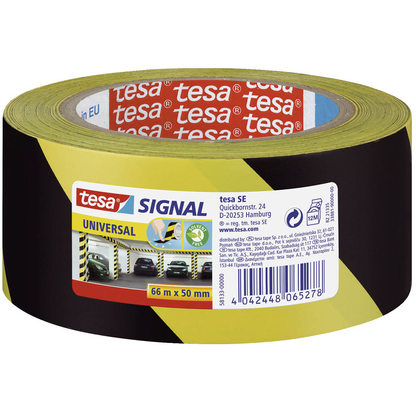 Artikelbild für tesa Warnklebeband Signal UNIVERSAL schwarz/gelb 50,0 mm x 66,0 m 1 Rolle, Artikelnummer 595963