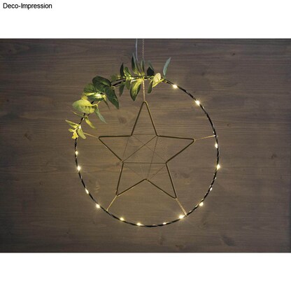 Artikelbild 2 für Rayher Metallringe-Set beschichtet gold Stern gold Ø 40,0 / 30,0 / 20,0 cm, 3 St., Artikelnummer 779441