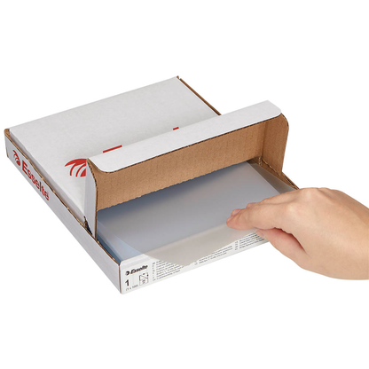 Artikelbild 13 für Esselte Sichthüllen Standard Plus 54850 DIN A5 transparent genarbt 0,12 mm, 100 St., Artikelnummer 654184