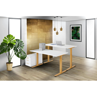 Artikelbild 4 für HAMMERBACHER Solid Rollcontainer weiß 4 Auszüge 42,8 x 80,0 x 51,2 cm, Artikelnummer 298077