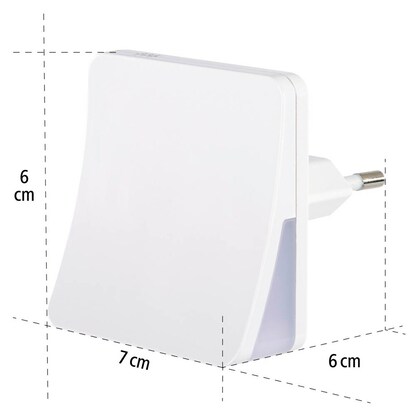 Artikelbild 6 für hama DayNight Sensor LED Nachtlicht weiß 7,0 cm, Warmweiß – 3378 K, 1 St., Artikelnummer 462216