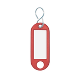 Artikelbild 1 für WEDO Schlüsselanhänger rot, 10 St., Artikelnummer 640007