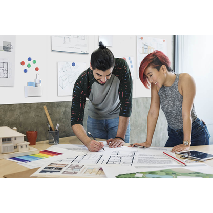 Artikelbild 2 für Legamaster Whiteboard BOARD-UP 75,0 x 50,0 cm weiß lackierter Stahl, Artikelnummer 798862