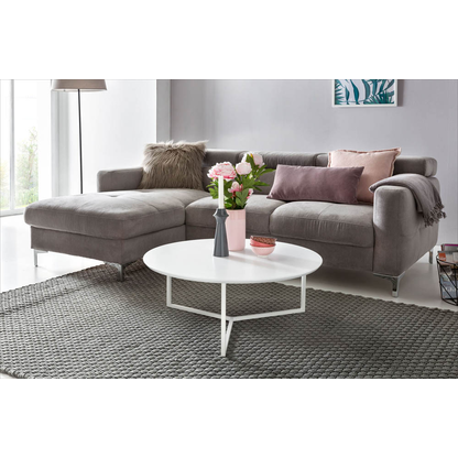 Artikelbild 3 für WOHNLING Couchtisch rund MDF-Platte weiß 80,0 x 80,0 x 33,0 cm, 1 St., Artikelnummer 906212