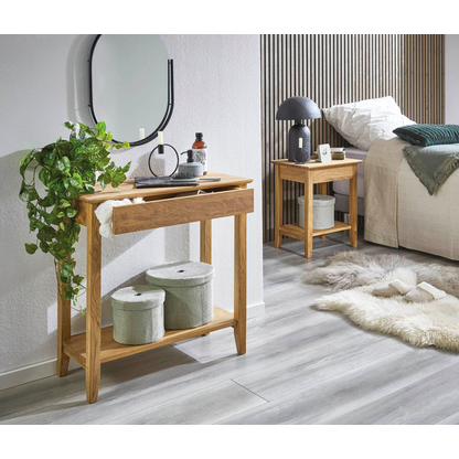 Artikelbild 3 für HAKU Möbel Konsolentisch rechteckig Massivholz eiche 75,0 x 35,0 x 75,0 cm, 1 St., Artikelnummer 340358