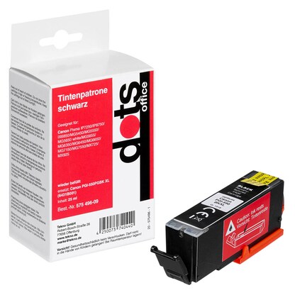 Artikelbild für dots schwarz Druckerpatrone kompatibel zu Canon PGI-550 XL PGBK, Artikelnummer 575496